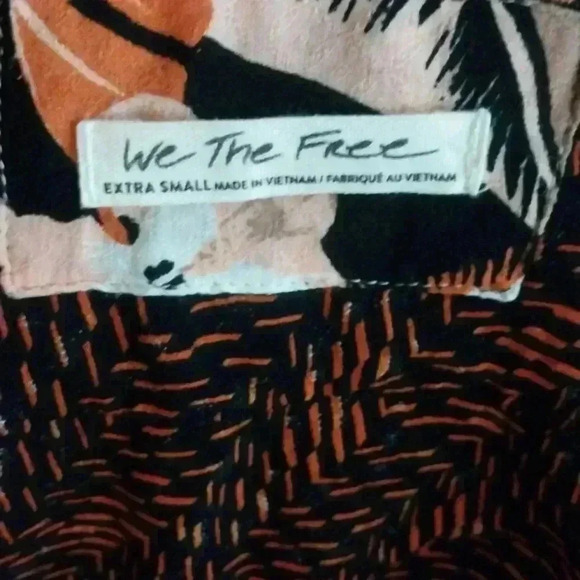 Free People Mix Print Button Down Size XS - Picture 8 of 10